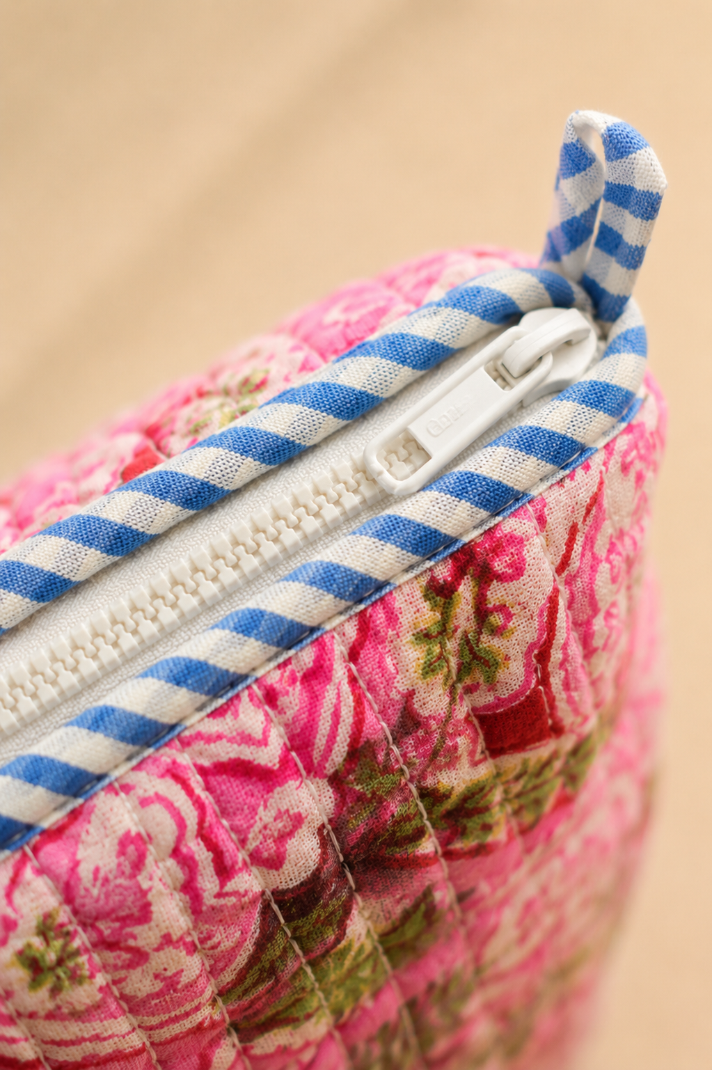 Hand Block Printed Cotton Quilted Pouches view 2