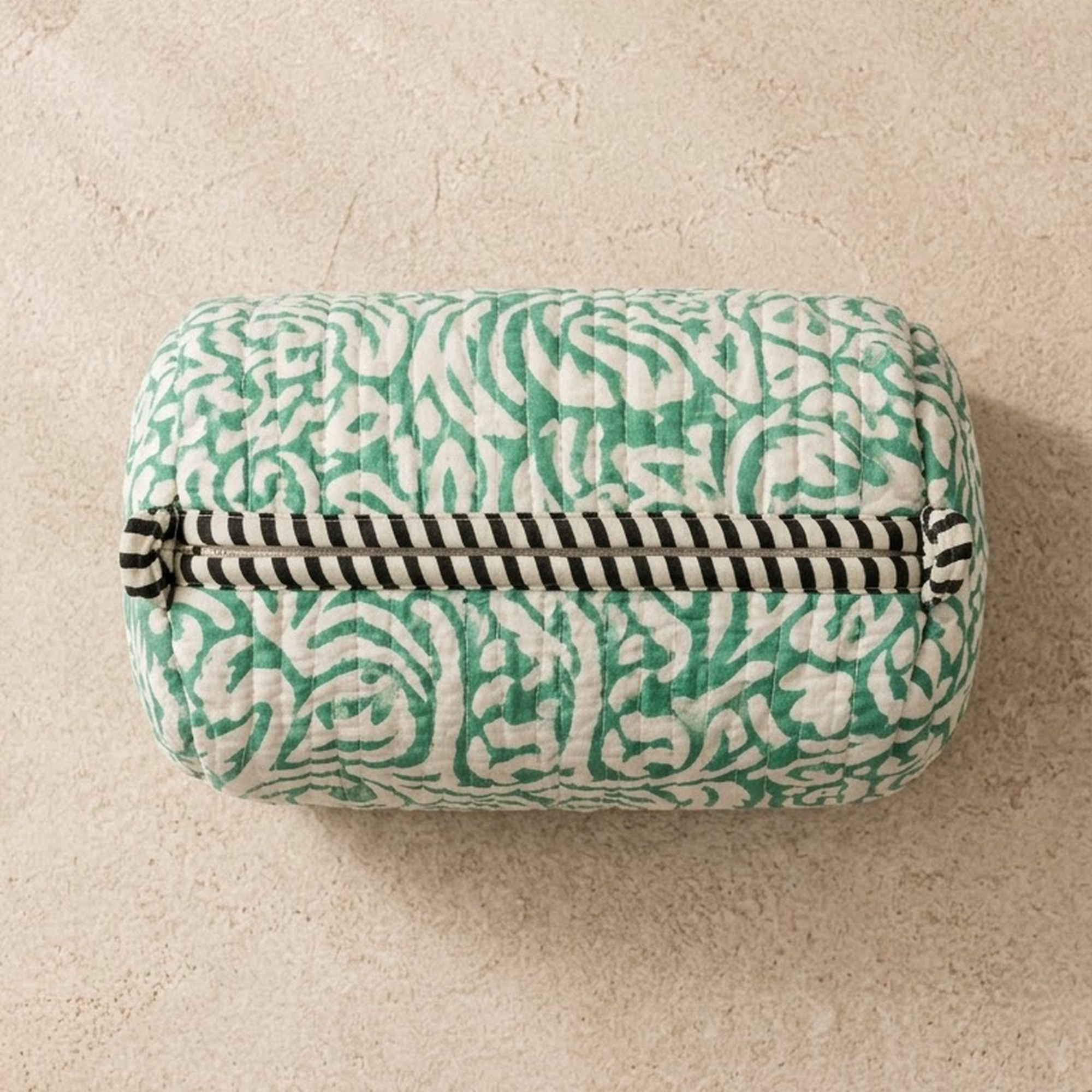 Hand Block Printed Cotton Quilted Pouches view 4