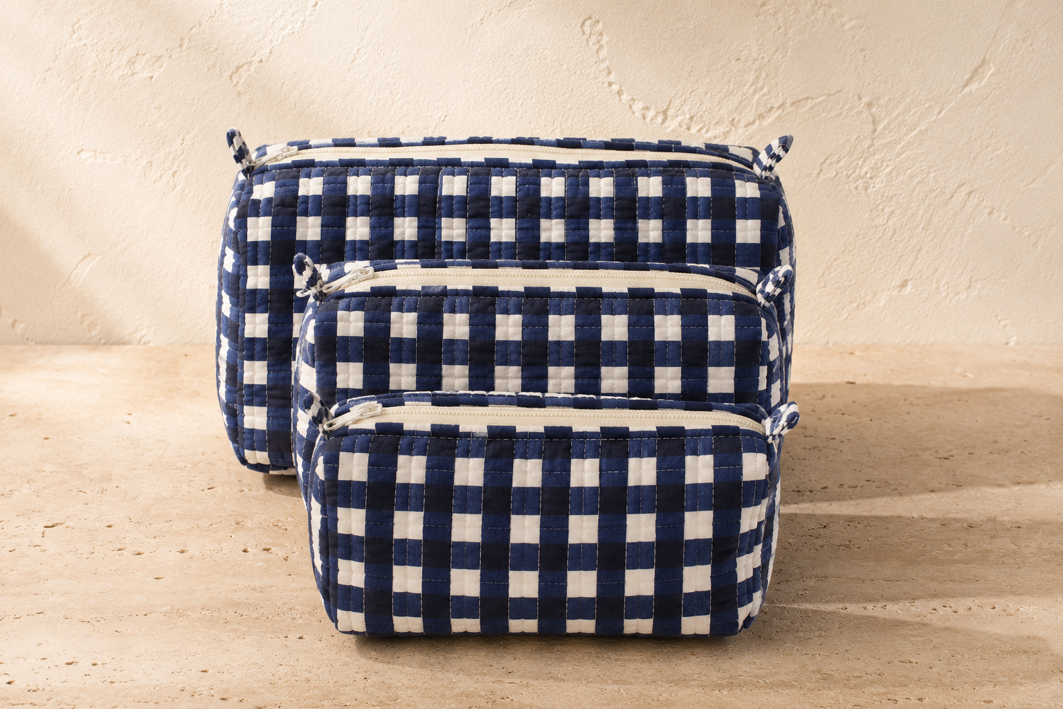 Hand Block Printed Cotton Quilted Pouches