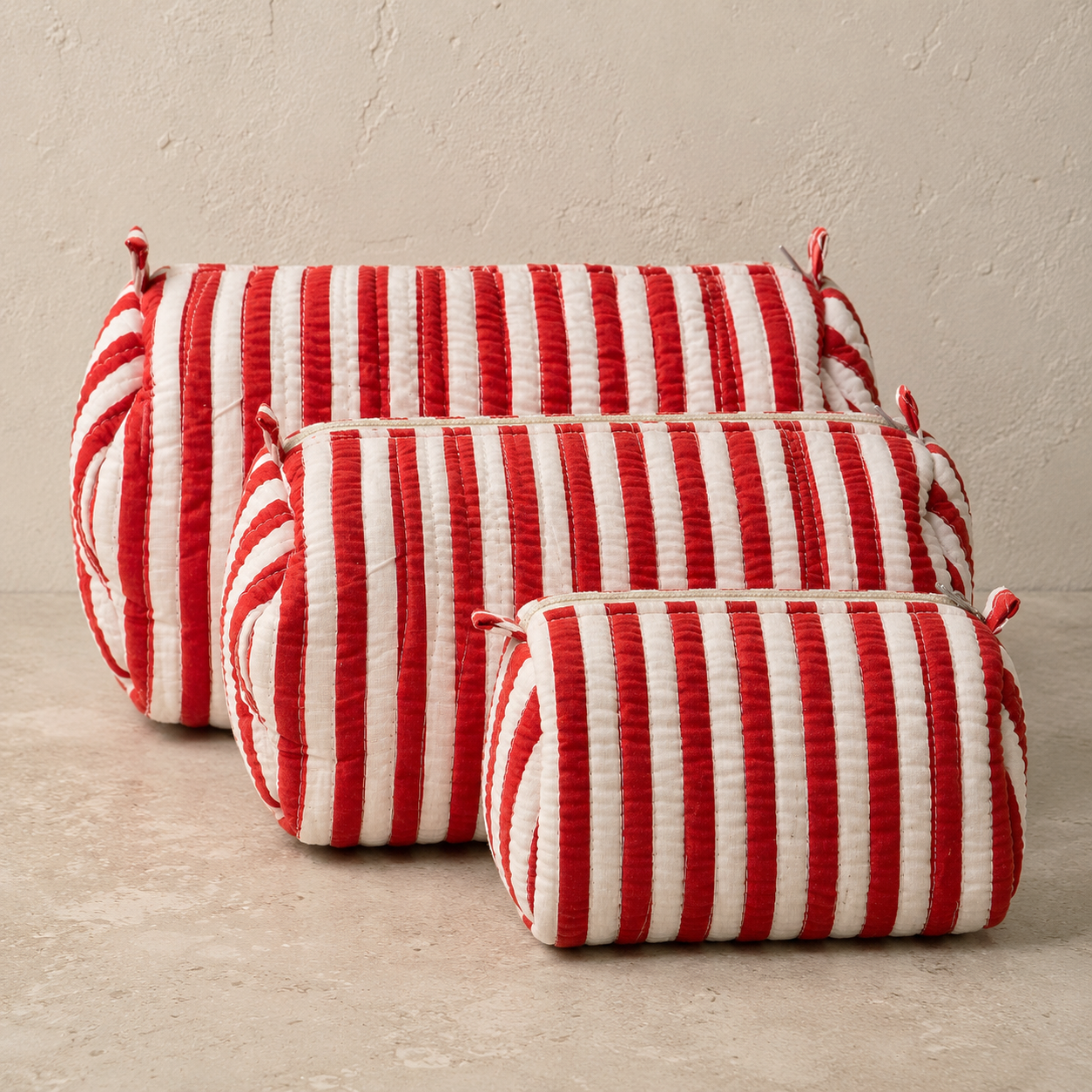 Hand Block Printed Cotton Quilted Pouches