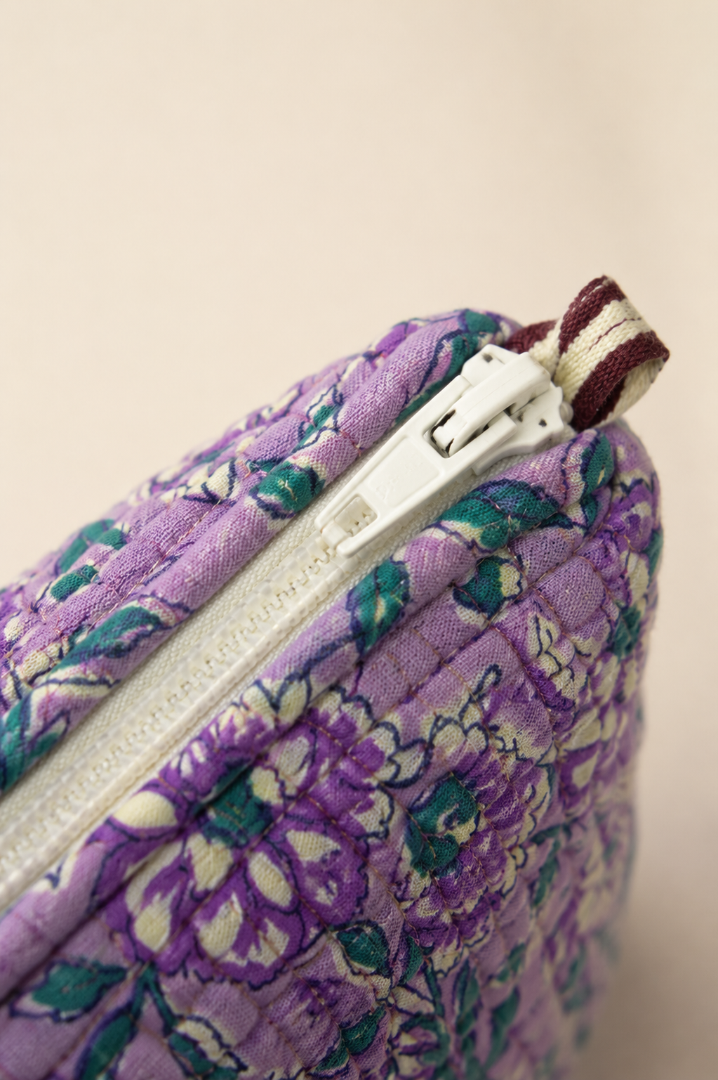 Hand Block Printed Cotton Quilted Pouches view 4