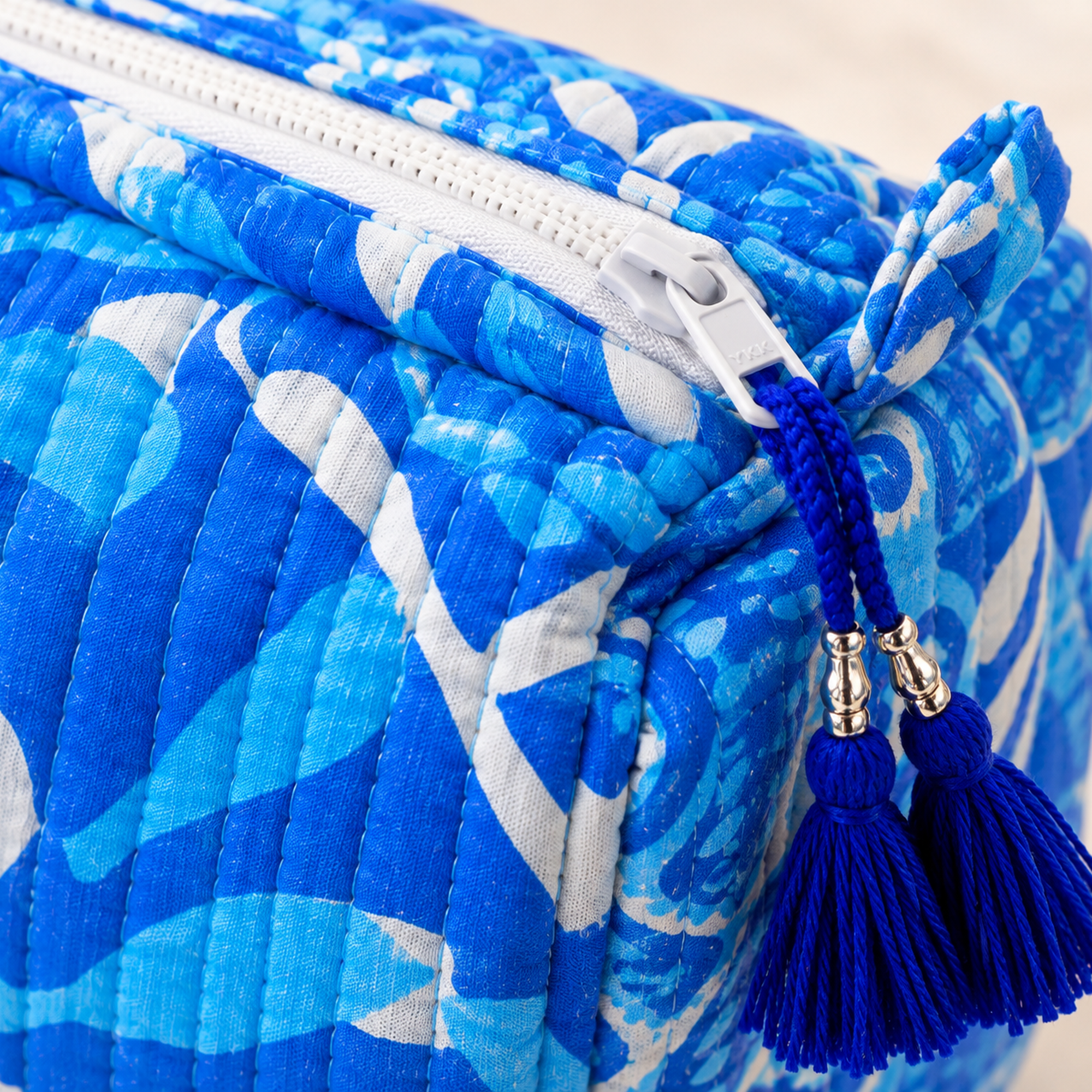 Hand Block Printed Cotton Quilted Pouches view 4