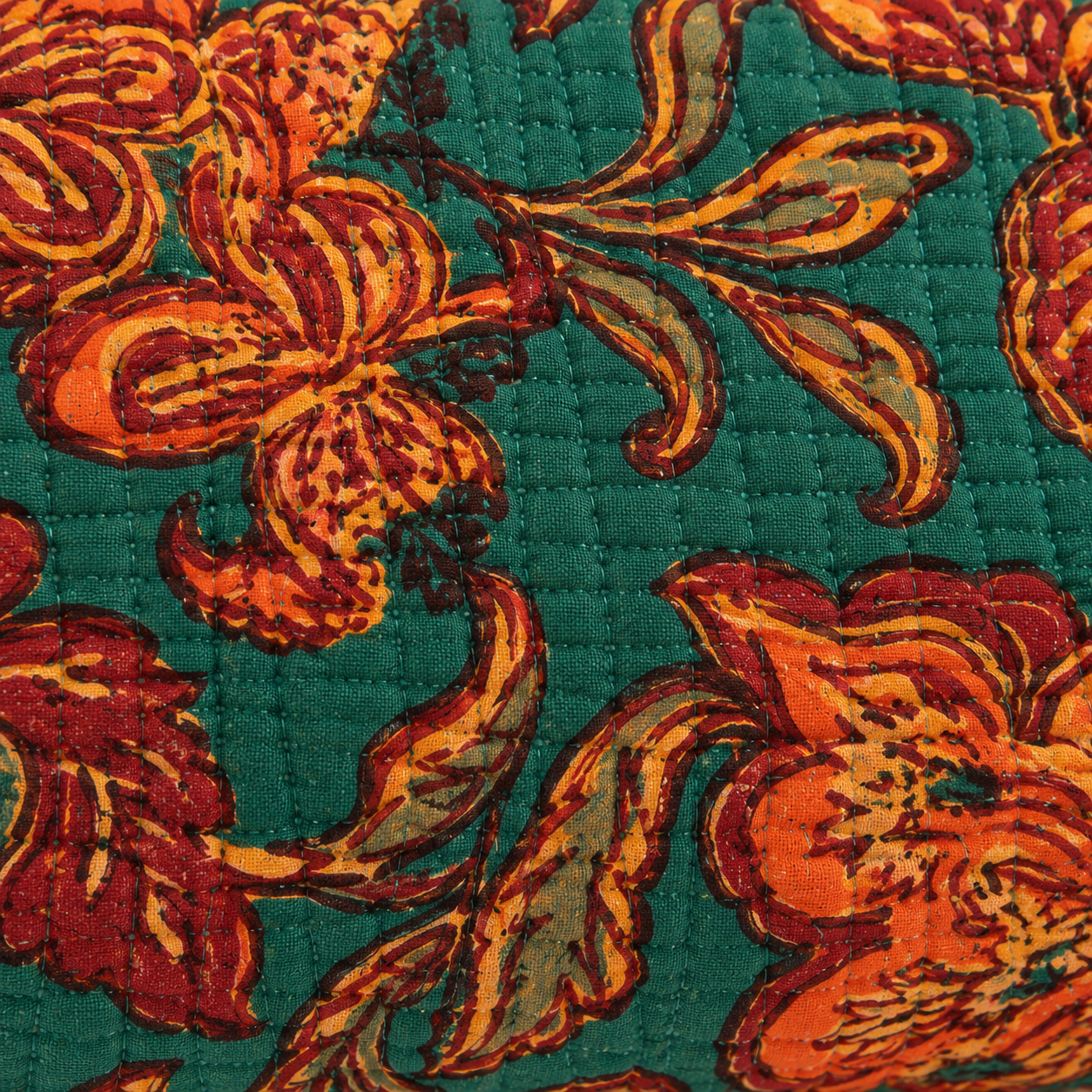 Hand Block Printed Cotton Quilted Pouches